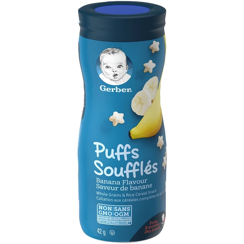 SOUFFLÉS GERBER Saveur de banane, collations pour bébés