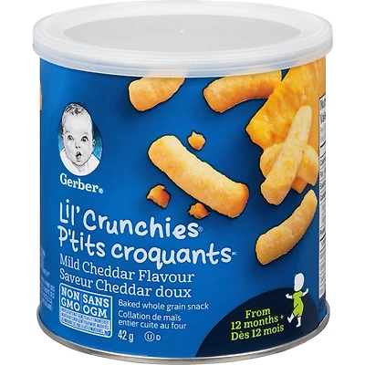 GERBER LIL’ CRUNCHIES, Mild Cheddar, Toddler Snacks