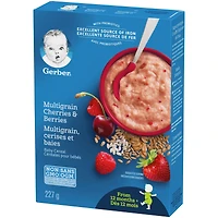 Céréales pour bébés Étape 4 Multigrains avec cerises et baies
