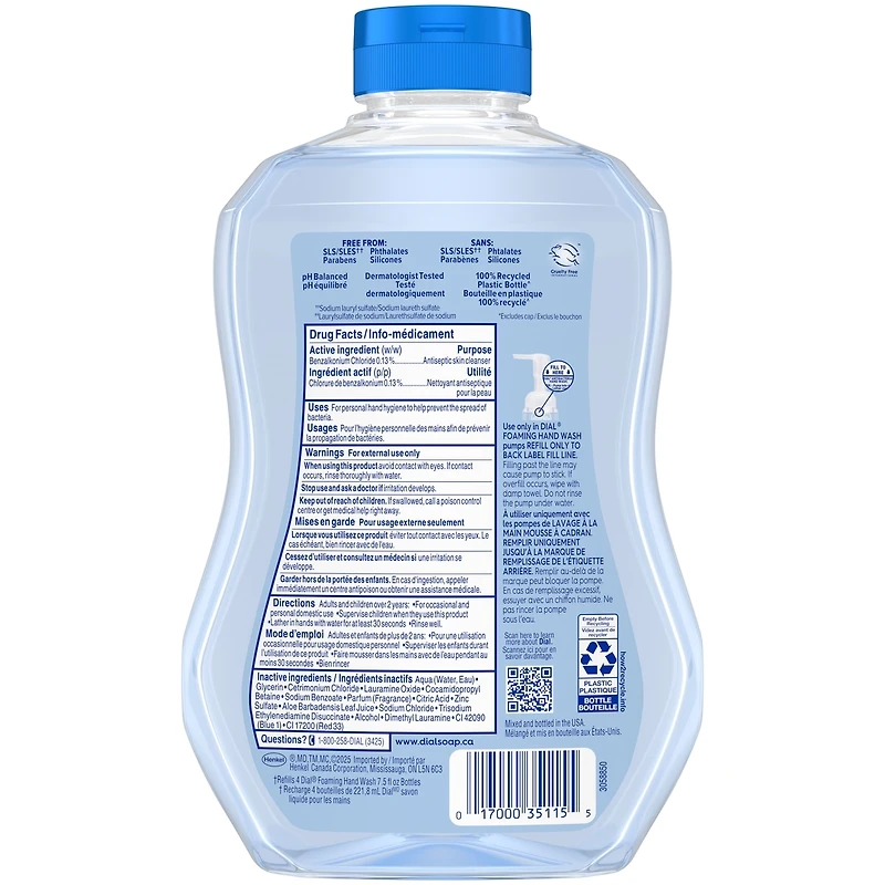 Antibacterial Foaming Hand Wash Refill, Spring Water