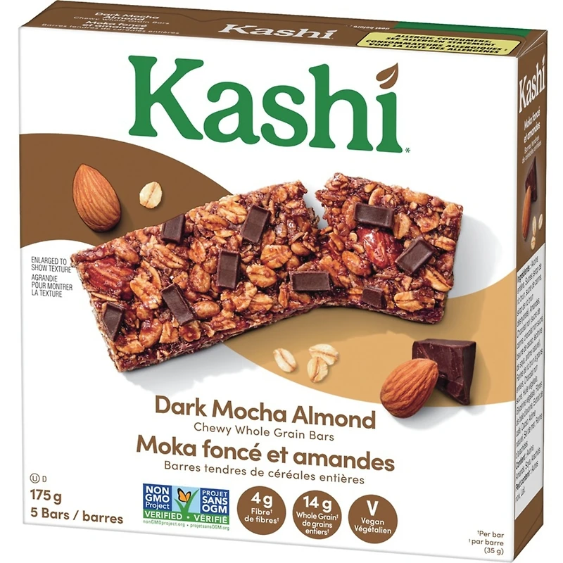 Chewy Whole Grain Bars Dark Mocha Almond