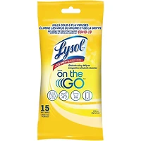 LYSOL Disinfecting Wipes - Lysol On the Go - Citrus 15 ct