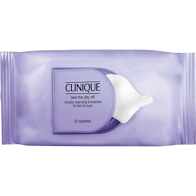 Lingettes nettoyantes à l’eau micellaire pour le visage et les yeux Take the Day Off