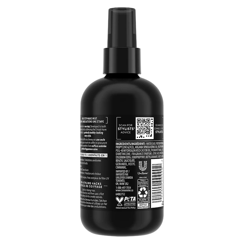 TRESemmé One Step 5-in-1 Leave-in Hair Mist for wavy hair Wave hair styling mist to enhance natural waves 236 ml
