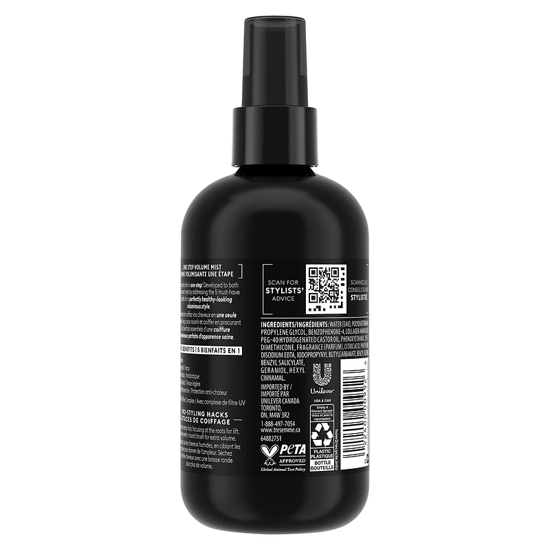 TRESemmé One Step 5-in-1 Hair Volumizer for fine hair Volume hair styling mist to enhance volume 236 ml