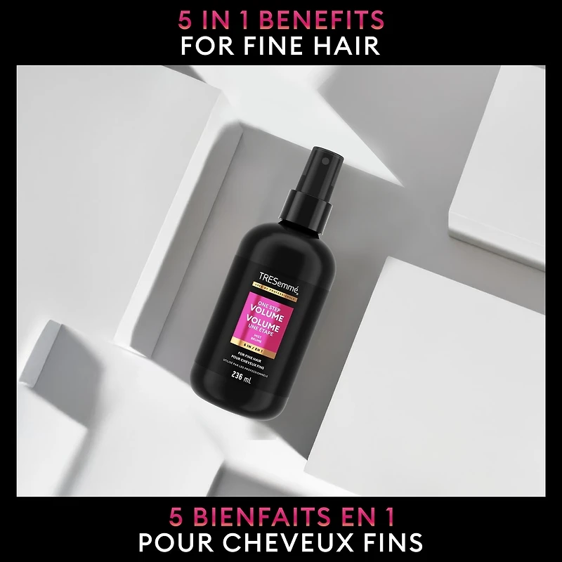 TRESemmé One Step 5-in-1 Hair Volumizer for fine hair Volume hair styling mist to enhance volume 236 ml