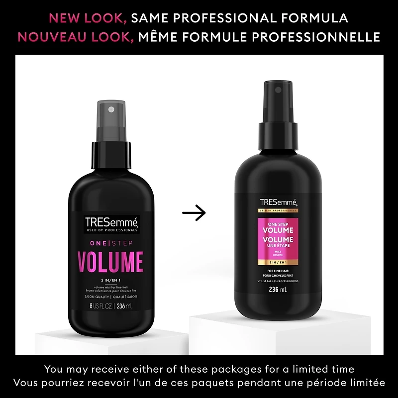 TRESemmé One Step 5-in-1 Hair Volumizer for fine hair Volume hair styling mist to enhance volume 236 ml