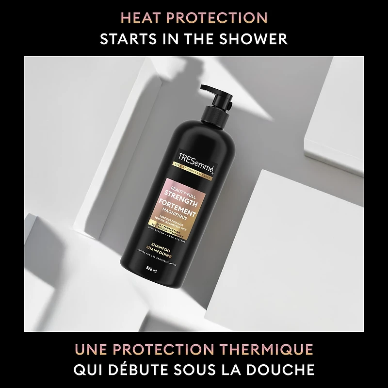 Shampooing pour cheveux fins TRESemmé Beauty-Full Strength + Biotine & Fortimax avec Technologie Pro Style™
