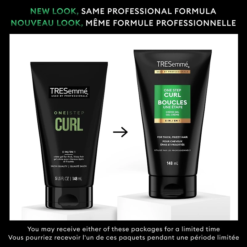 One-Step Curl Crème Gel for thick, frizzy hair 5 in 1 multi-tasking hair styling product