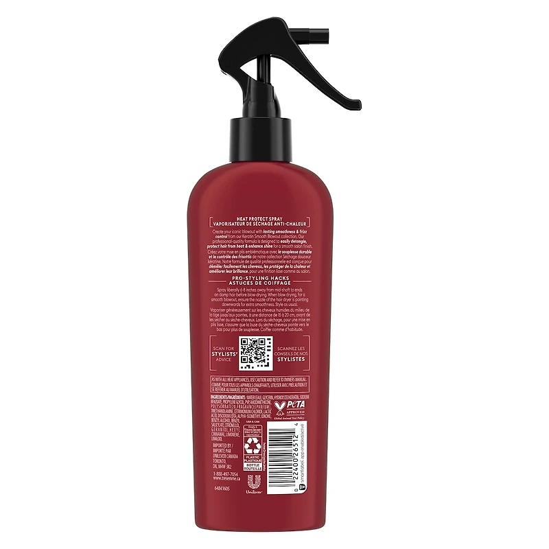 Heat Protection Spray for silky, smooth hair Keratin Smooth heat protect spray with Keratin and Marula Oil
