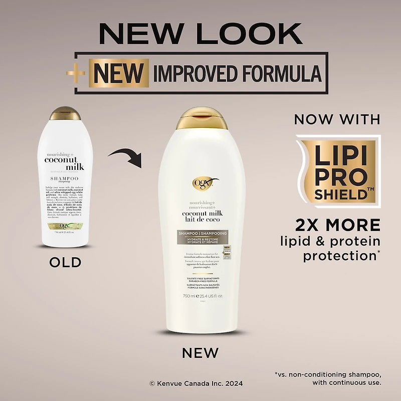 Shampooing nourrissant + lait de coco