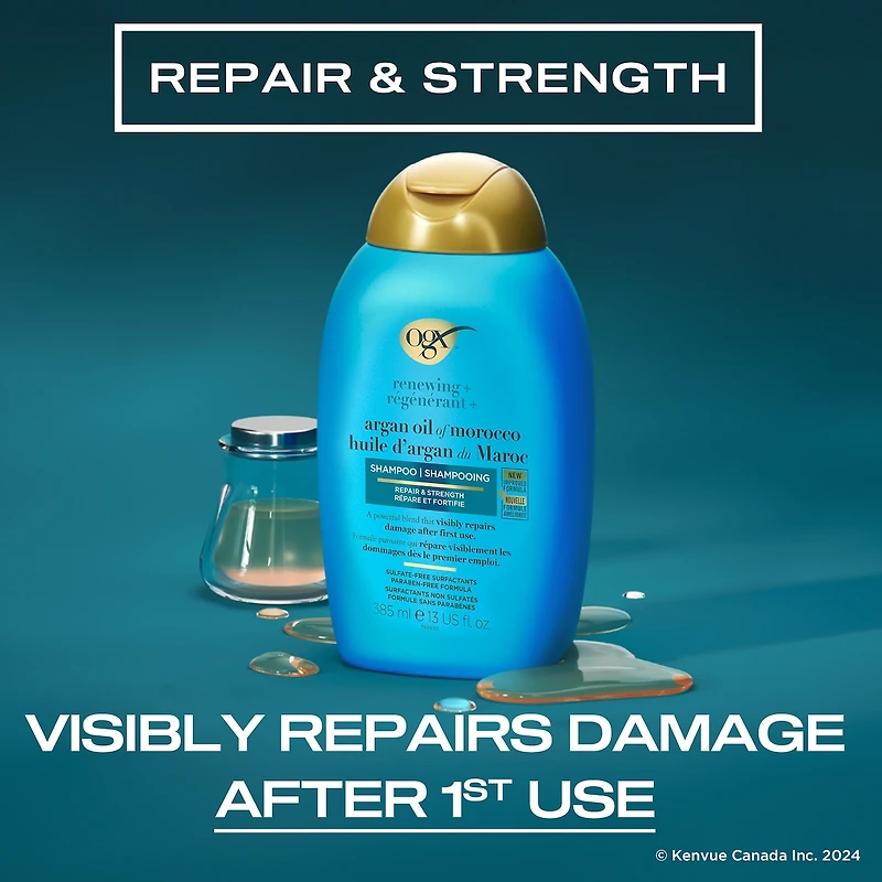 Shampooing régénérant + huile d’argan du Maroc