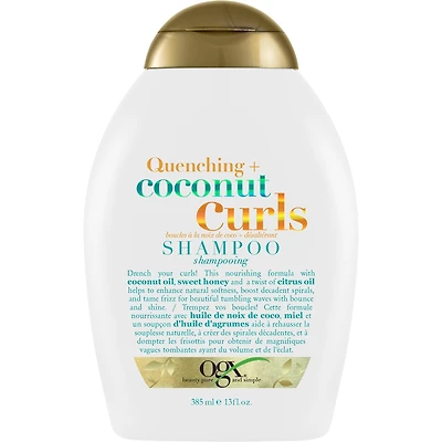 Shampoing à la noix de coco pour cheveux bouclés