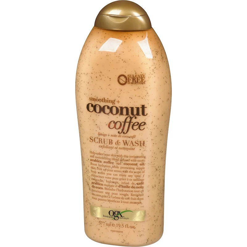 Smoothing + Coconut Coffee Exfoliating Body Scrub & Wash