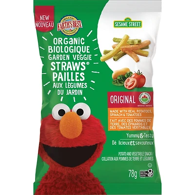 Pailles biologiques aux légumes du jardin