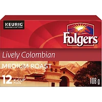 Lively Colombian K-Cup Coffee Pods 12 Count
