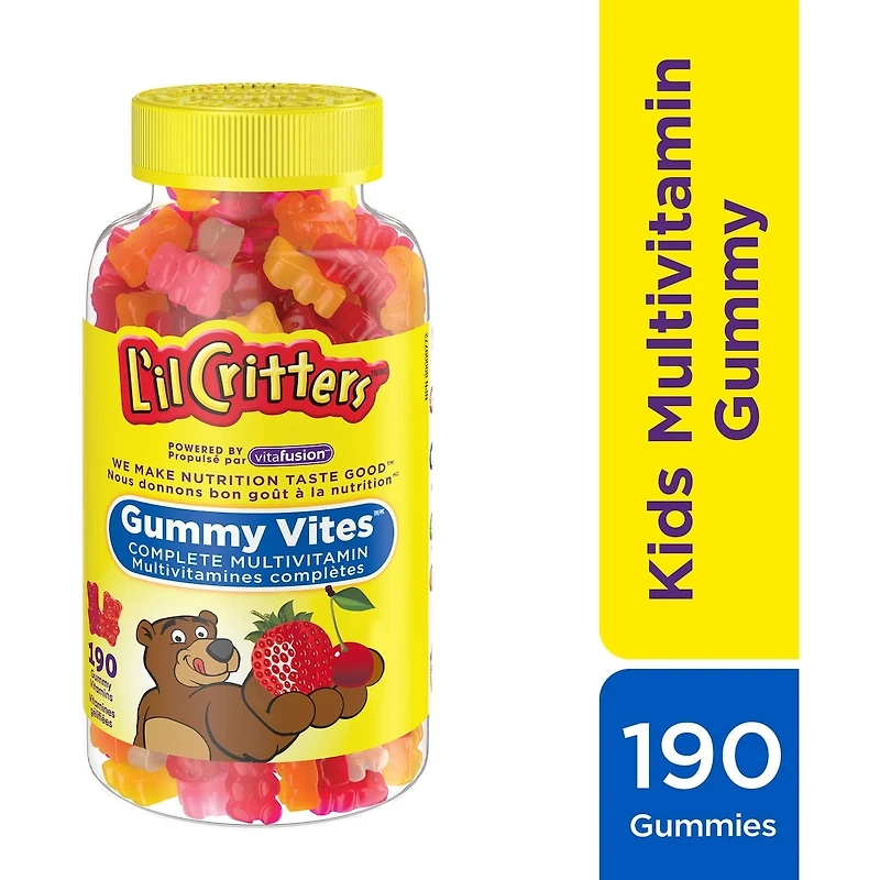 Vitamines gelifiées Multivitamines complètes GummyVites pour enfants