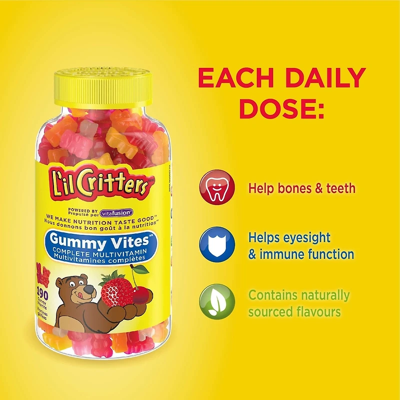 Vitamines gelifiées Multivitamines complètes GummyVites pour enfants
