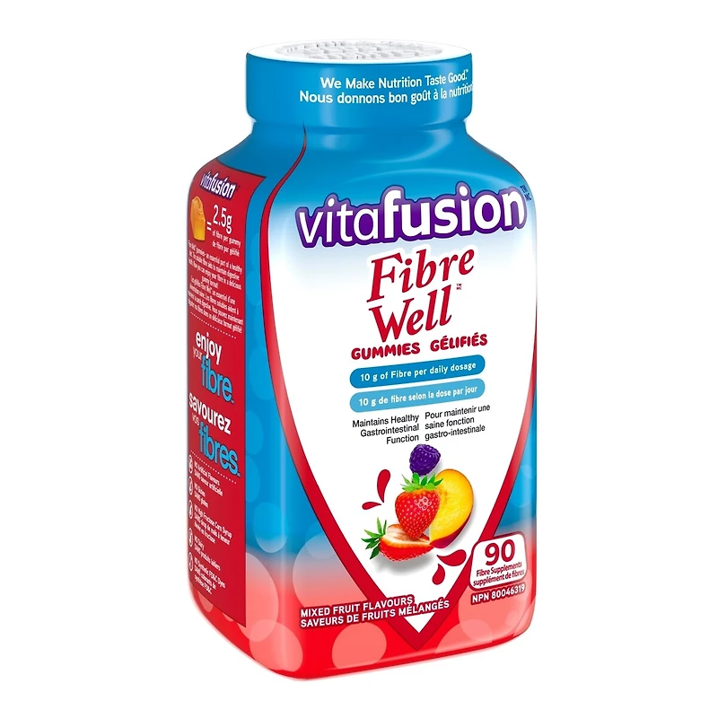 Suppléments gélifiés Fibre Well avec fibres