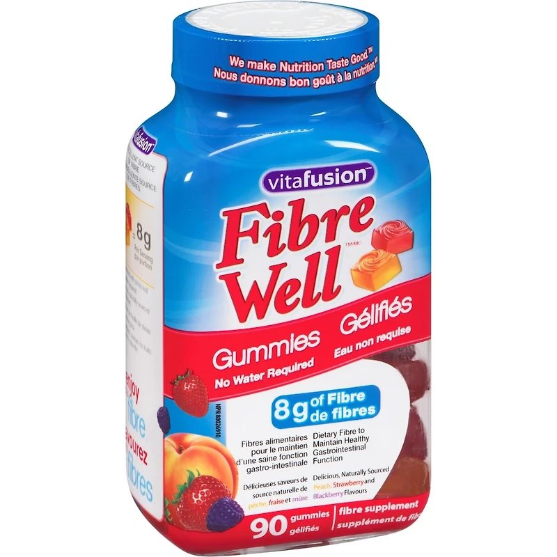 Suppléments gélifiés Fibre Well avec fibres