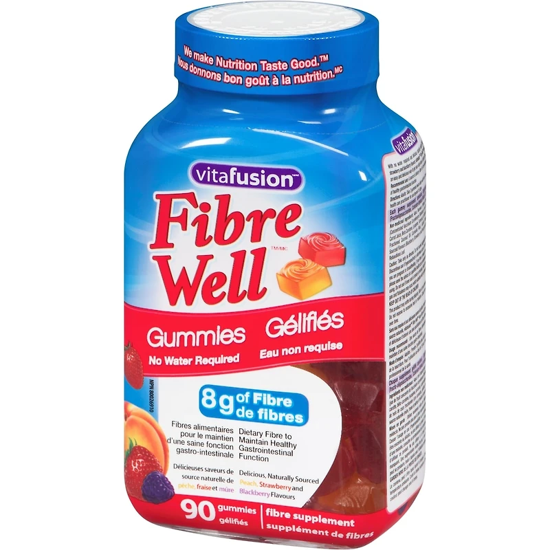 Suppléments gélifiés Fibre Well avec fibres