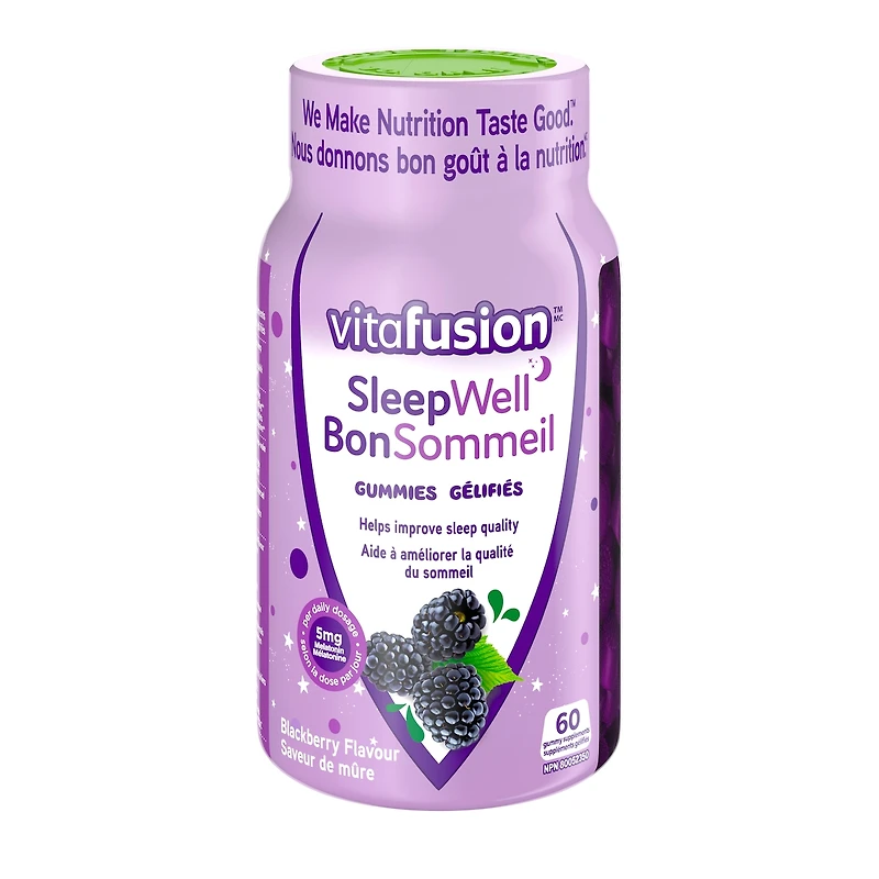 Suppléments gélifiés Sleepwell avec mélatonine