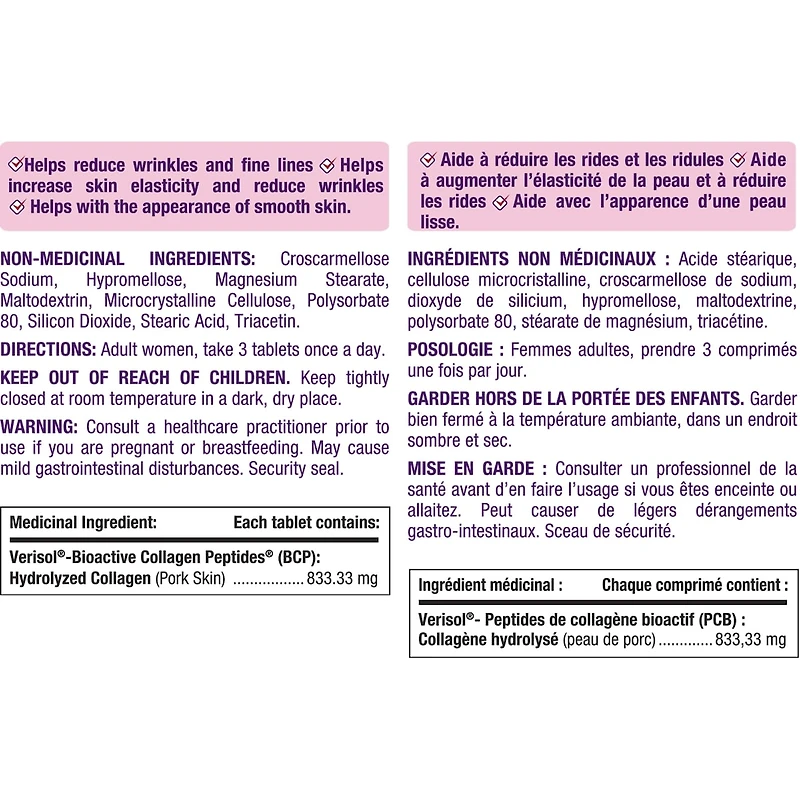 Peptides De Collagène Bioactif Aide À Réduire Les Rides Étudié En Clinique 150 Unités