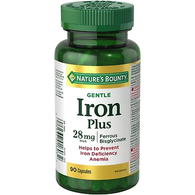 Gentle Iron Supplement, Helps Prevent Iron Deficiency Anemia, 28mg