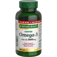 Oméga-3 Huile de poisson, 1 000 mg, gélules