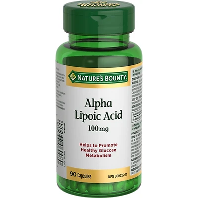 Alpha Lipoic Acid, 100 mg, For Glucose Metabolism