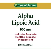 Acide alpha lipoïque 100 mg, métabol. glucose