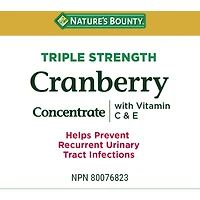 Concentré de canneberges, vitamines C et E