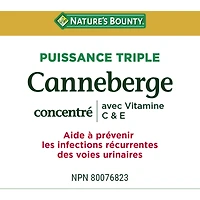 Concentré de canneberges, vitamines C et E