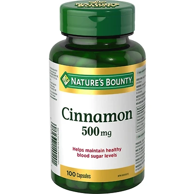 Cinnamon 500Mg Pills And Herbal Health Supplement Helps Maintain Blood Sugar Levels
