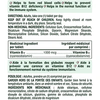 Vitamin B-12 1000 mcg Value Size