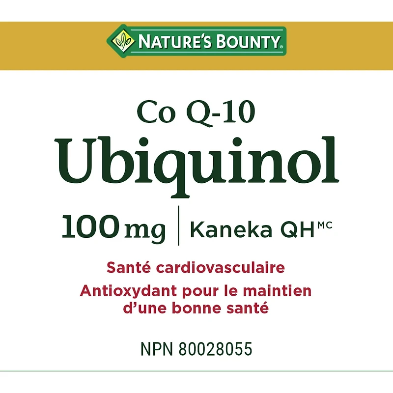 Ubiquinol, Co Q-10, 100 mg, Softgels