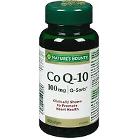 Nature's Bounty Co Q10 100Mg Pills Supplement Promotes Heart Health 60 Softgels