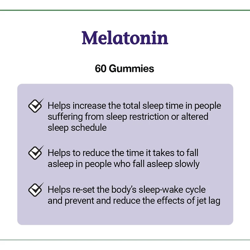 Les gélifiés de mélatonine aident à rétablir le cycle veille-sommeil