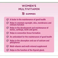 Multivitamines pour femmes, suppl., framb.