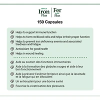 Gentle Iron 28 mg, Helps Prevent Anemia, Capsules