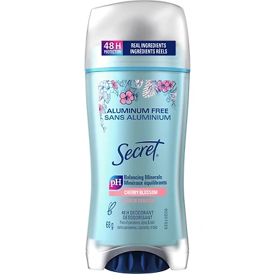 Secret – Désodorisant sans aluminium, Fleur de cerisier – 68 g