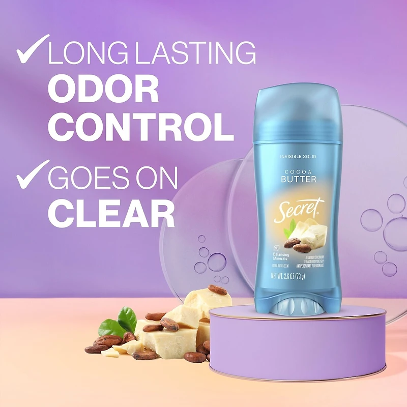 Secret Fresh Invisible Solid Cocoa Butter 73g