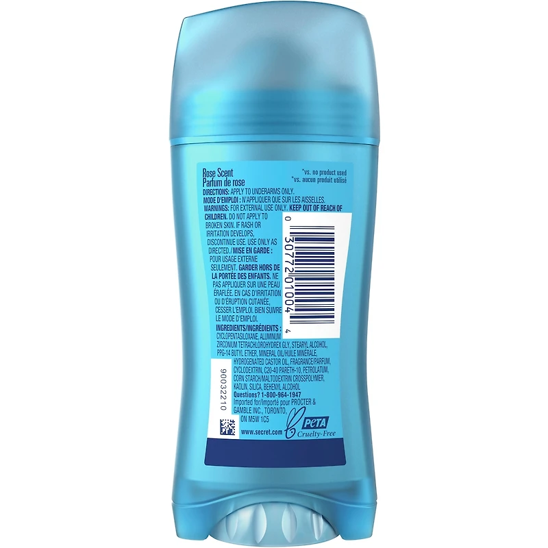 Secret Fraîcheur – Invisible en bâton, Rose – 73 g