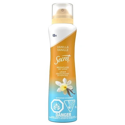 Secret Antiperspirant Deodorant Spray Vanilla+Argan Oil 116g