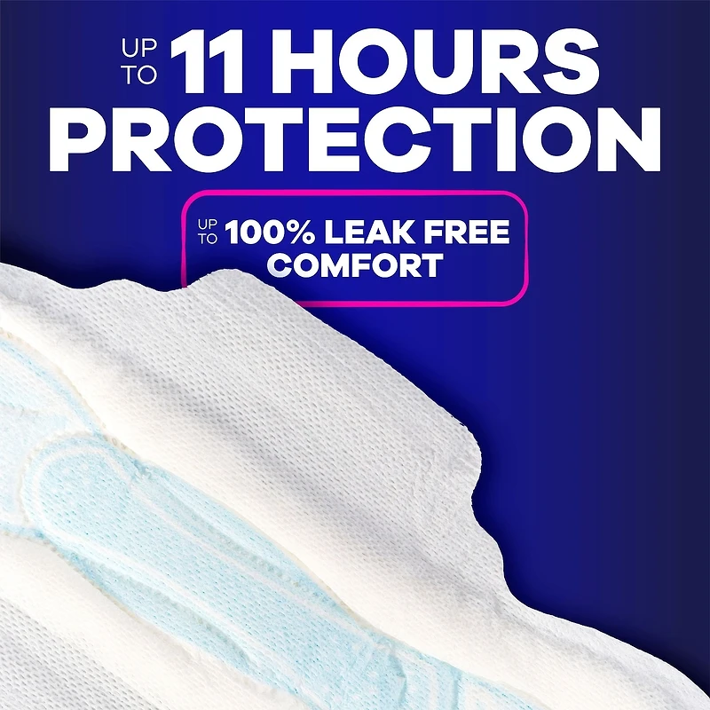 Maxi Overnight Pads with Wings, Size 4, Overnight, Unscented