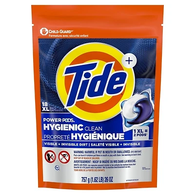 Capsules de détergent à lessive Propreté hygiénique Power PODS