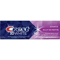 Dentifrice blanchissant Crest 3D White Avancé, Éclat de menthe, 70 mL