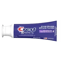 Dentifrice blanchissant Crest 3D White Efface-taches, Menthe polissante, 65 mL