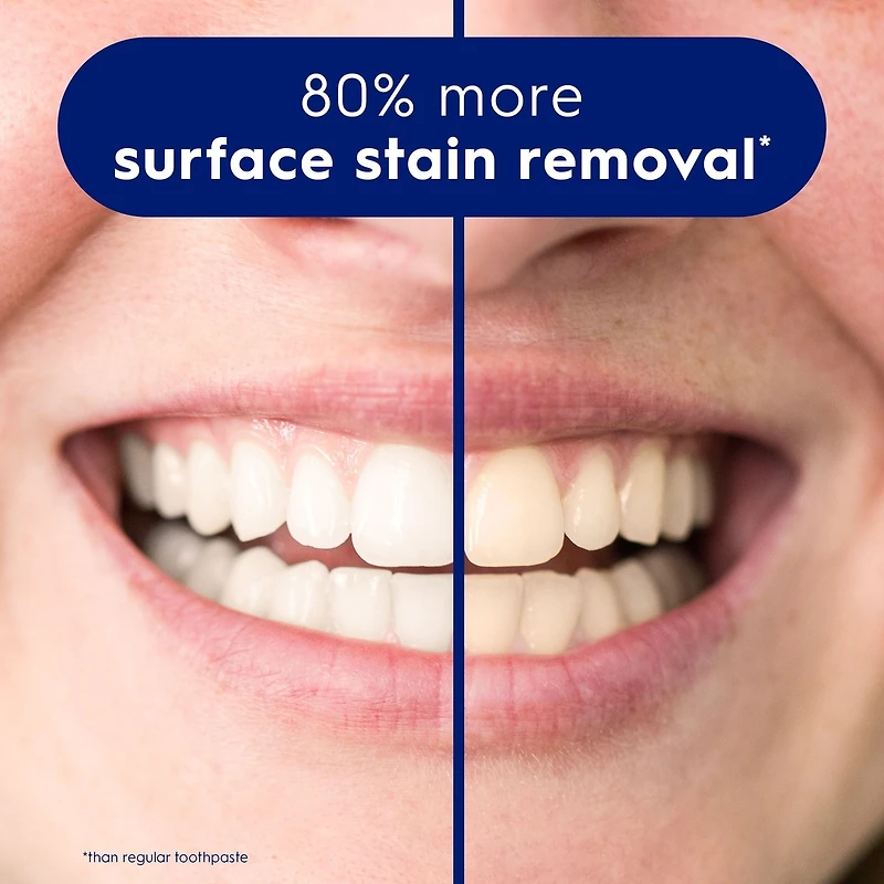 Dentifrice blanchissant Crest 3D White Efface-taches, Menthe polissante, 65 mL