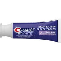 Dentifrice blanchissant Crest 3D White Efface-taches, Menthe polissante, 65 mL